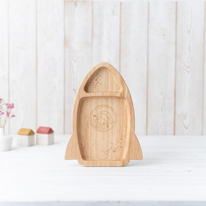 Rubberwood Rocket Plate Set