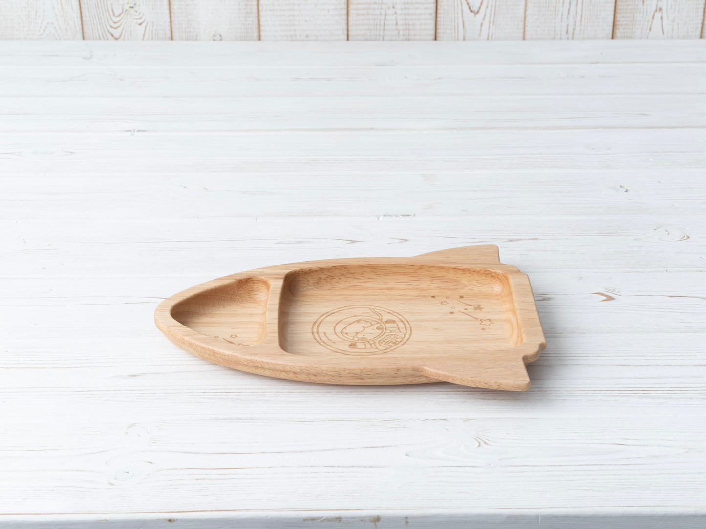 Rubberwood Rocket Plate Set