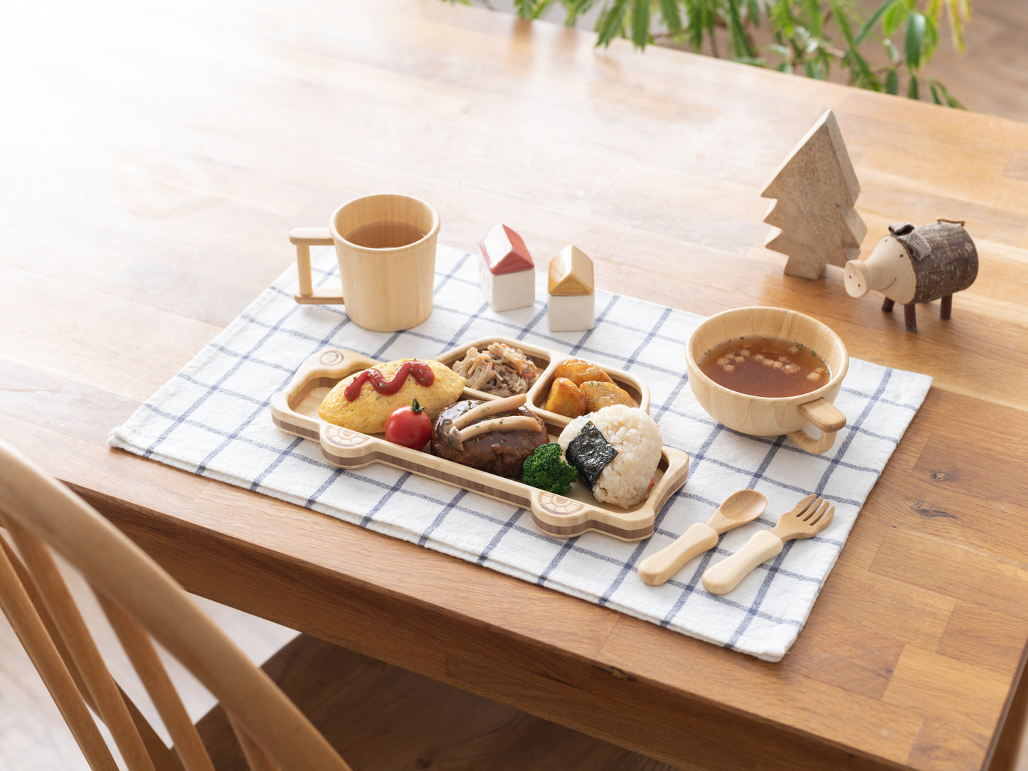 Bamboo Car Plate Set