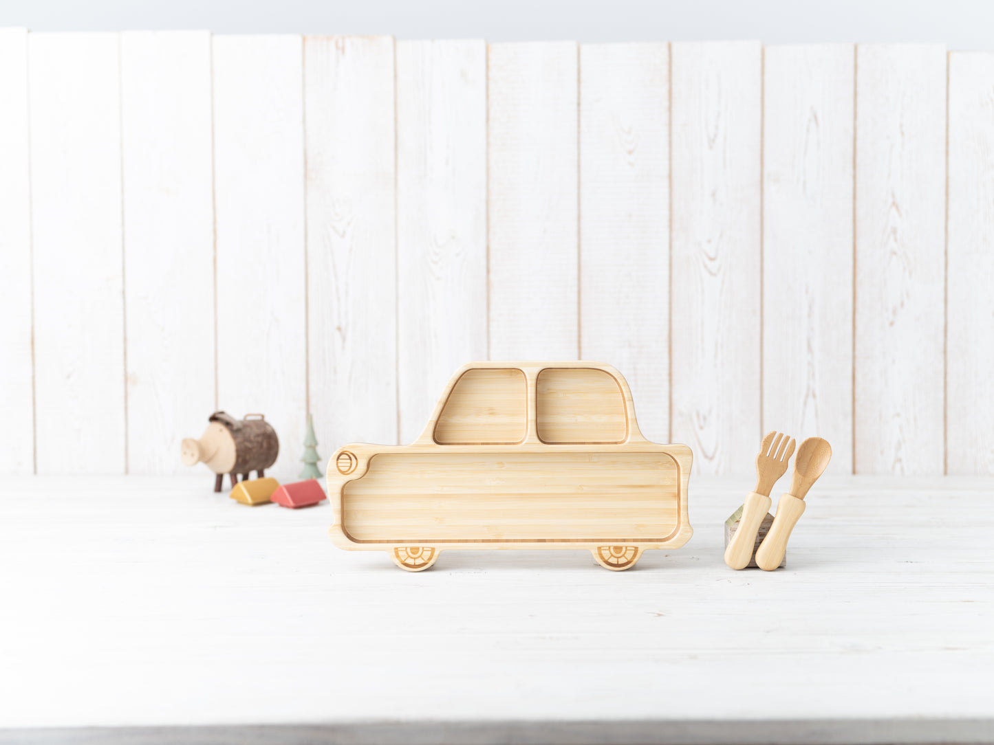 Bamboo Car Plate Set