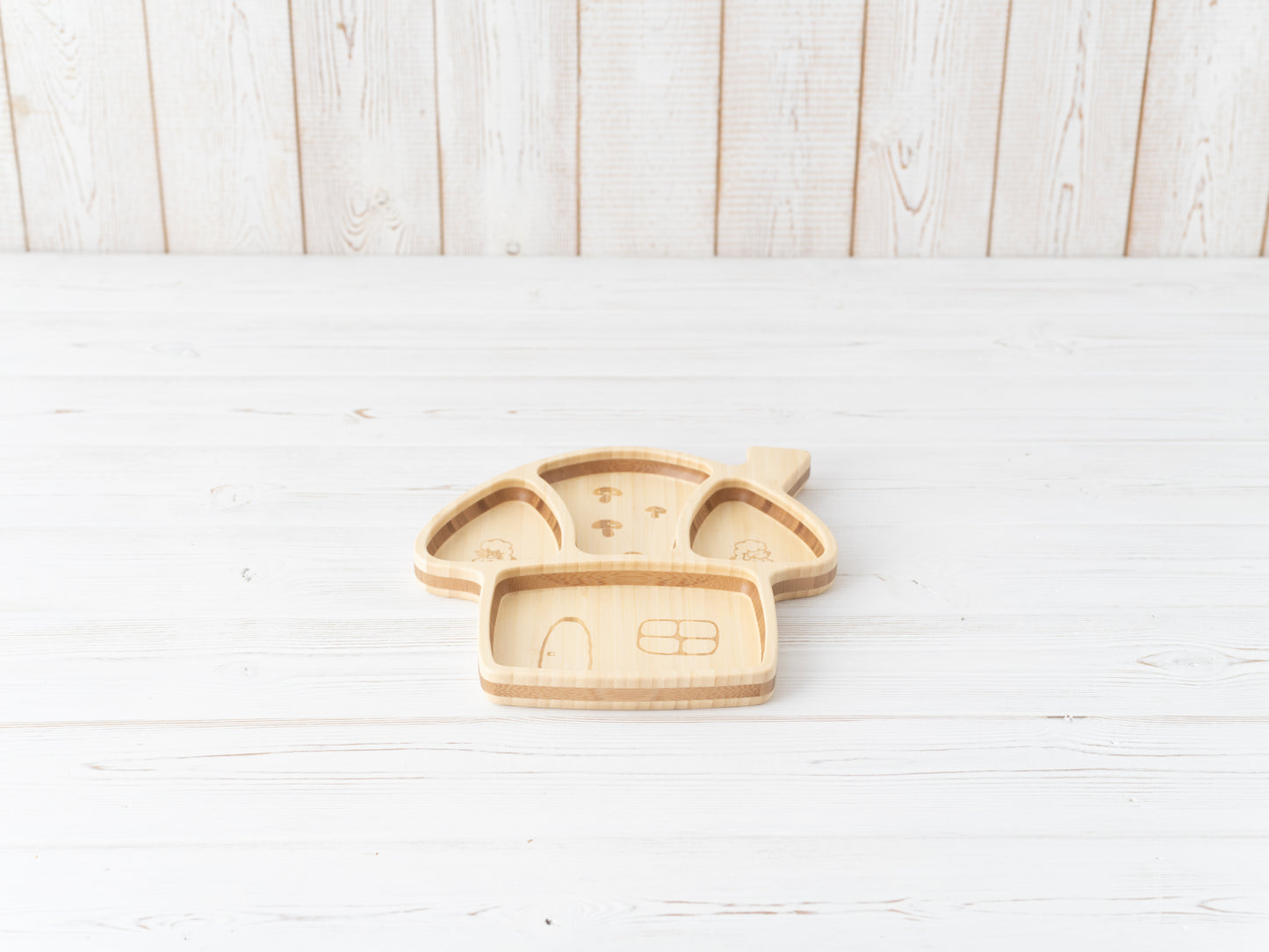 Bamboo Mushroom House Plate Set