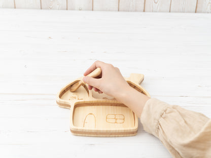 Bamboo Mushroom House Plate Set