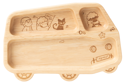 Rubberwood Bus Plate Set